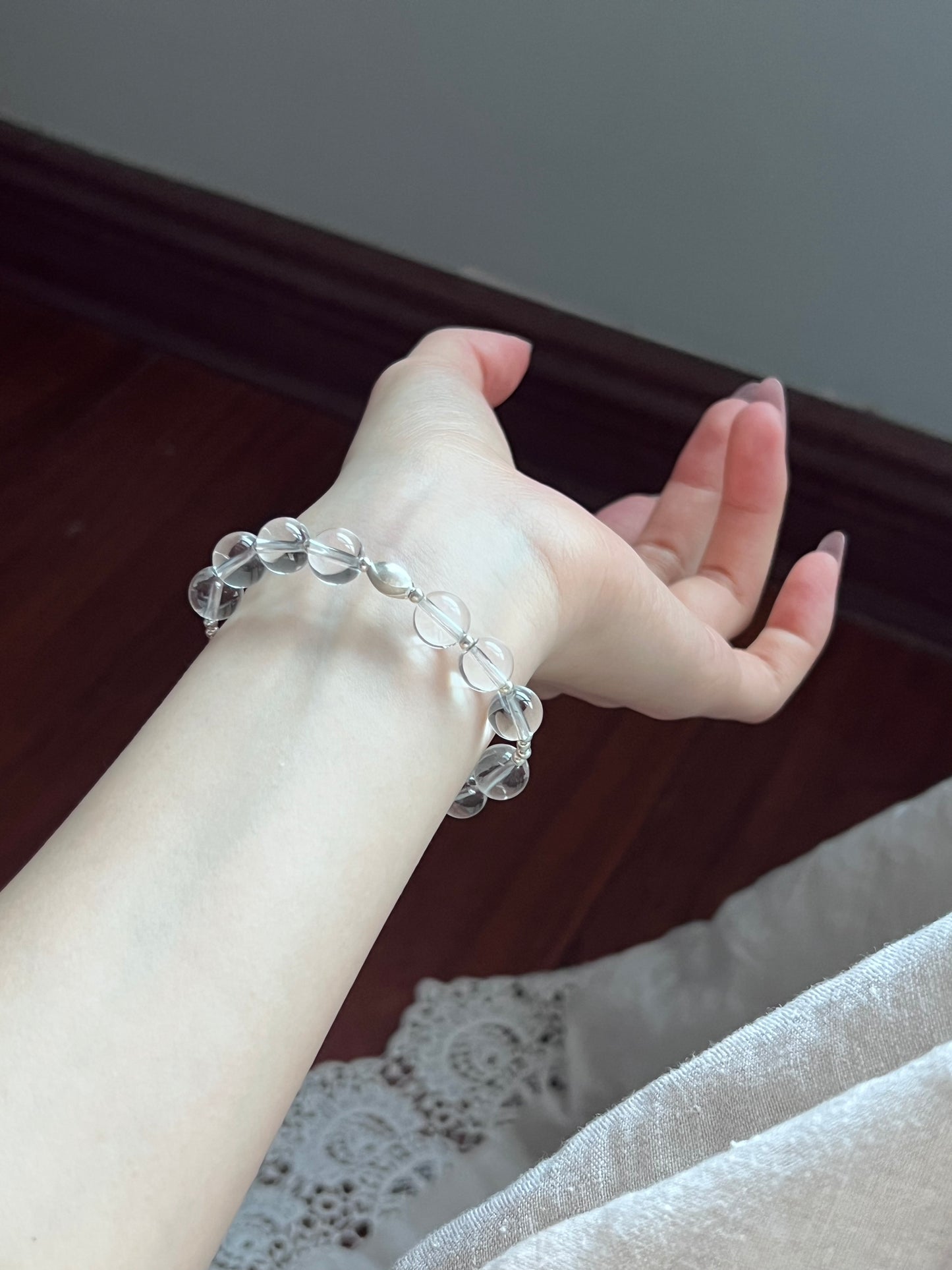 Silver Pearls in Motion
